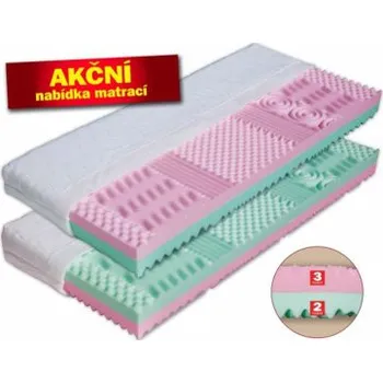 Matrace Alice - Dřevočal, zónová pěnová matrace Aloe Vera, 85 x 195 cm ATYPICKÝ ROZMĚR