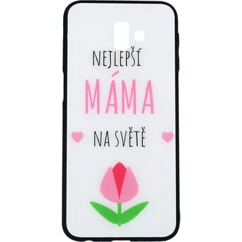 Pouzdro na mobilní telefon Kryt Samsung J6+ pevný nejlepší máma na světě (obal neboli pouzdro na Samsung J6+)