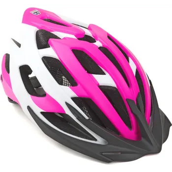 Cyklistická přilba Author Přilba AUTHOR Aero Inmold X8 181 růžová-neonová/bílá mat