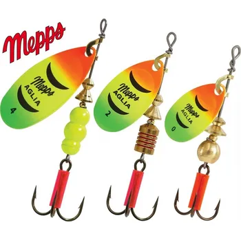Nástraha MEPPS rotační třpytka Aglia Fluo Tiger velikost: 5/13 g
