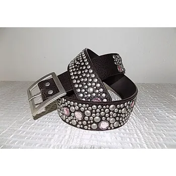 Opasek Opasek dámský s aplikací hnědý (Dámský pásek hnědý)