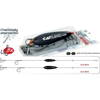 Rybářský háček Sportcarp montáž na sumce CL6 velikost: 6/0