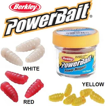 Umělá nástraha Berkley PowerBait Micro Power Maggots červi 1 cm - 110 ks barva: Red