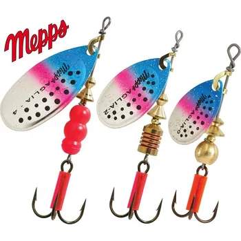 Nástraha MEPPS rotační třpytka Aglia Rainbow Trout velikost: 1/3,5 g