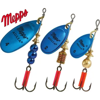 Nástraha MEPPS rotační třpytka Aglia Platium modrá velikost: 2/4,5 g