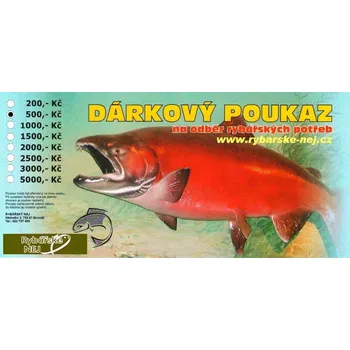 Dárkový poukaz Rybářské Nej v hodnotě 500Kč