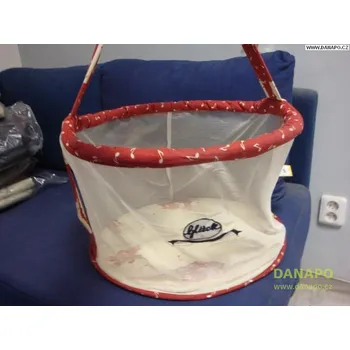 Houpací kůň DANAPO Koš na hračky - žlutočervený