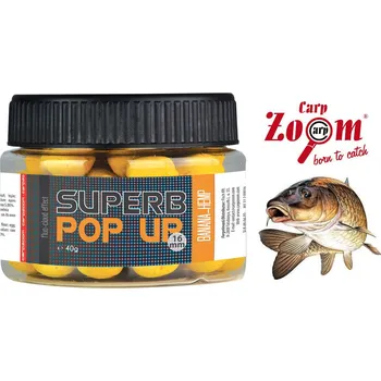 Boilies Carp Zoom Superb Pop Up plovoucí boilies 40 g/16 mm příchuť: Ananas/Oliheň