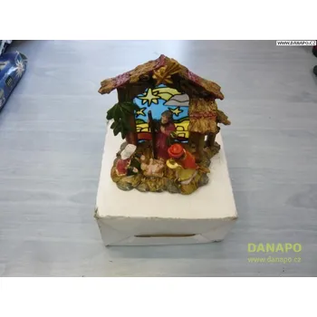 Vánoční dekorace DANAPO Vánoční dekorace - Sádrový Betlém s figurkami