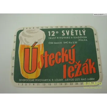 Pivo DANAPO PIVNÍ ETIKETA - Ústecký ležák 12°