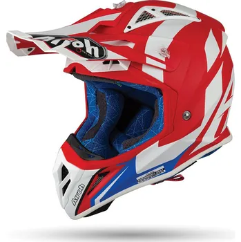 Helma na motorku Airoh Aviator 2.3 AMSS Bigger červená matná