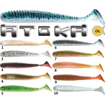 Nástraha Gumové vláčecí nástrahy Atoka Longer 7,5 cm barva: 4