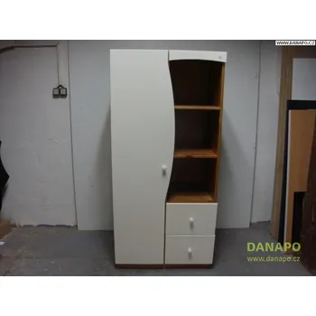 Dětská skříň DANAPO Šatní skříň Ptilou Bílá
