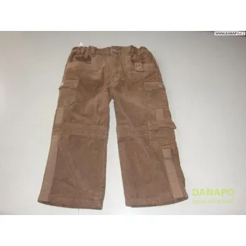 Hnědé kalhoty manšestráky Dirkje Velikost: 92