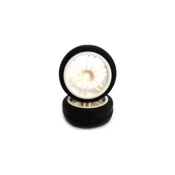 RC vybavení Kompletní kolo s bílým ráfkem (2 ks)