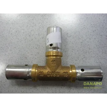 Vodovodní potrubí Lisovací fitinky tvarovky "Cofit P" Oventrop Typ: T-kus 16x16x16