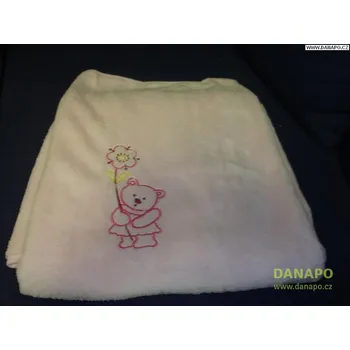 Dětská deka DANAPO Deka-růžová,medvídek
