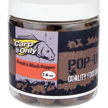 Nástraha Plovoucí boilies Carp Only Pop Up Peach & Black Pepper 80 g průměr: 16 mm