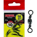 Extra Carp Barrel Swivel obratlíky - 10 ks velikost: 6/25 kg