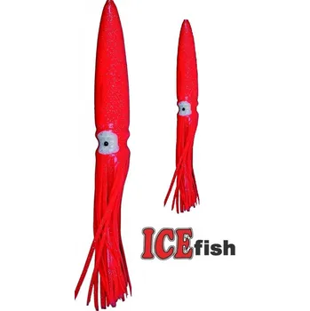 Nástraha ICE Fish plovoucí chobotnice na návazce pro mořský rybolov - červená délka: 30 cm