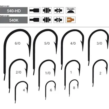 Rybářský háček Háčky Mustad 540K - 10 ks velikost: 1/0