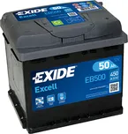 Exide Excell EB500 12V 50Ah 450A