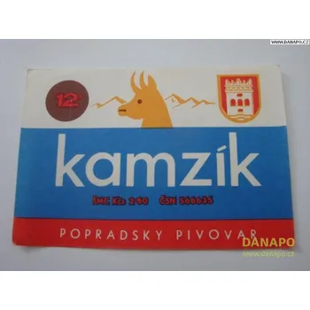 DANAPO PIVNÍ ETIKETA - Slovensko - Kamzík 12°
