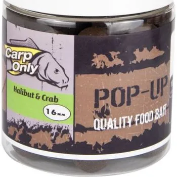 Nástraha Plovoucí boilies Carp Only Pop Up Halibut & Crab 80 g průměr: 20 mm