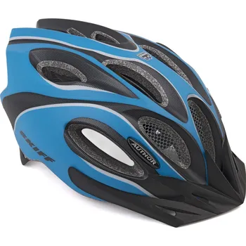 Cyklistická přilba Author Přilba AUTHOR Skiff Inmold 192 modrá-neonová/černá mat