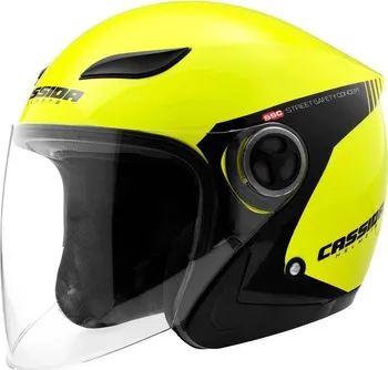 Helma na motorku Cassida Reflex Safety žlutá fluo/černá