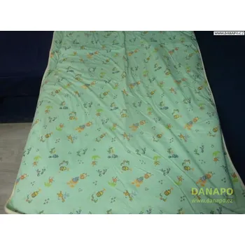 Dětská deka DANAPO Deka - zelená,zvířátka