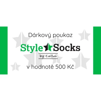 Dámské ponožky COLLM STYLE SOCKS - Dárkový poukaz Vyberte hodnotu poukázky: 500,-Kč