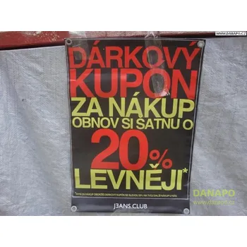 DANAPO REKLAMNÍ BANNER / POUTAČ / PLACHTA SLEVA 20