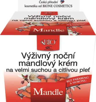Pleťový krém Bione Cosmetics Mandlový noční krém na suchou pleť 51 ml