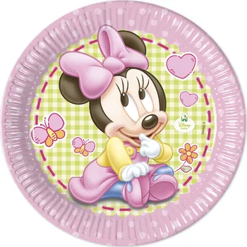 Procos Minnie Baby talíře 23 cm 8 ks