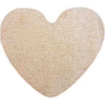 Koberec Kusový koberec Eton béžový srdce, 100x120 srdce, béžová, kuchyně, Vopi - 1 rok na vrácení + DOPRAVA ZDARMA k Vám i zpět