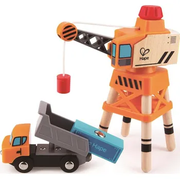 Dřevěná hračka HAPE Jeřáb otočný velký