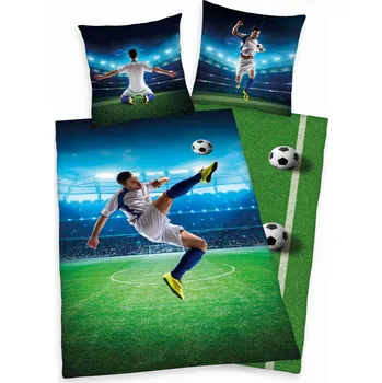 Povlečení Herding Fotbalista 140 x 200, 70 x 90 cm 