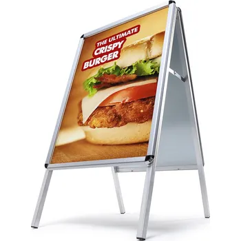 Reklamní áčko A0, oblý roh, profil 32mm, metalová záda