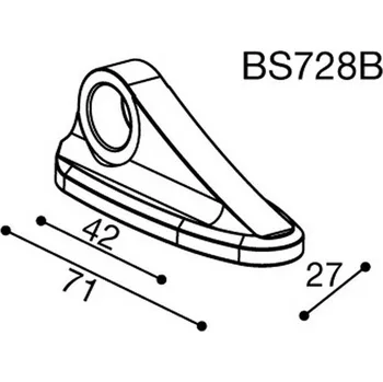 Zrcátko pro motocykl Rizoma Montážní adaptér BS728B pro zpětná zrcátka RIZOMA do kapotáže - pro motocykly SUZUKI GSXR 1000/ 750/ 600, černý Černá