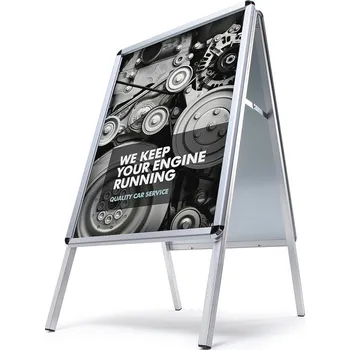 Značení Reklamní áčko A2, oblý roh, profil 32mm, metalová záda, zvýšená odolnost proti vlivům počasí