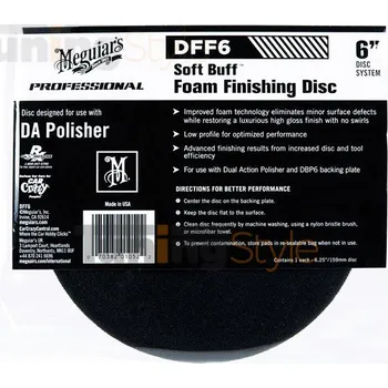 Meguiar's Soft Buff Foam Finishing Disc 6" - finišovací a voskovací kotouč pro DA leštičku