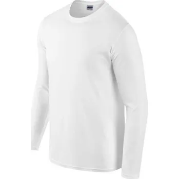 Pánské tričko Pánské tričko dlouhý rukáv bílé L