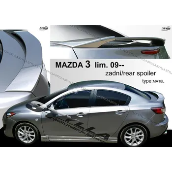 Auto-moto Spoiler zadní kapoty, křídlo Stylla - Mazda 3 sedan 09-