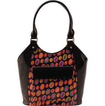 Kabelka Dámská kožená kabelka Duha černá