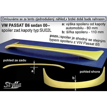 Auto-moto Spoiler zadní kapoty, křídlo Stylla VW Passat 3BG/B5 sedan 00-04