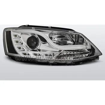 Přední světlomet Přední světla s TubeLights a LED denními světly VW Jetta 6 11- chrom