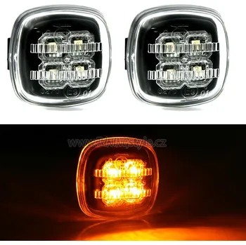 Směrový světlomet Blinkry boční LED Škoda Octavia / Fabia / Roomster černé