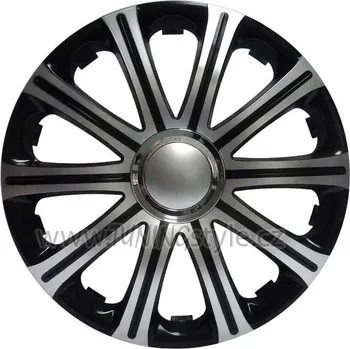 Poklice na kolo Ozdobné kryty kol, poklice 16" MODENA BLACK SILVER 4ks
