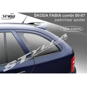 Auto-moto Spoiler zadní dveří horní, křídlo Stylla Škoda Fabia I combi FAB04L